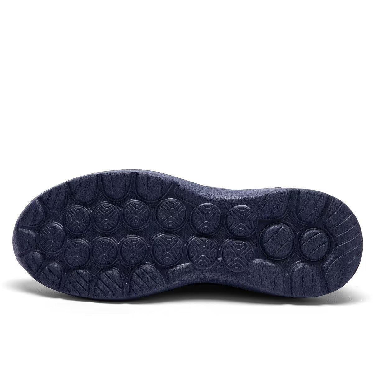 Dark Blue Men's Slip On Running Shoes Lightweight Breathable Sneakers