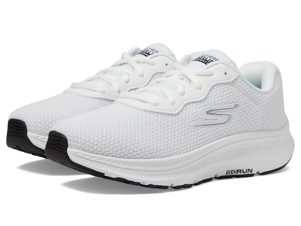 Skechers Women's Go Run Consistent 2.0 Engaged Sneaker, White/Black, 6