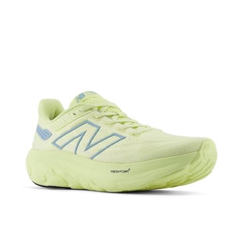 New Balance W1080V13 Women's Running Shoe 9W Limelight/Chrome Blue
