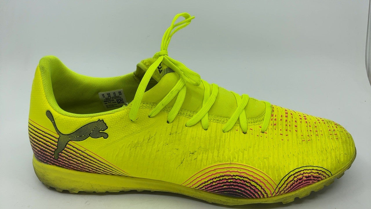 Puma Future 8 Play Turf Soccer Cleats 12 Yellow Alert-Black-Sun Struck