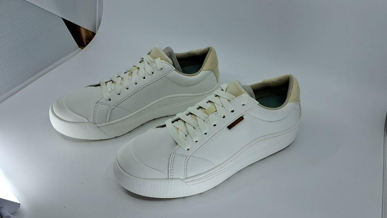 Dr. Scholl's Shoes Womens Time Off Sneaker White Smooth 8.5 W