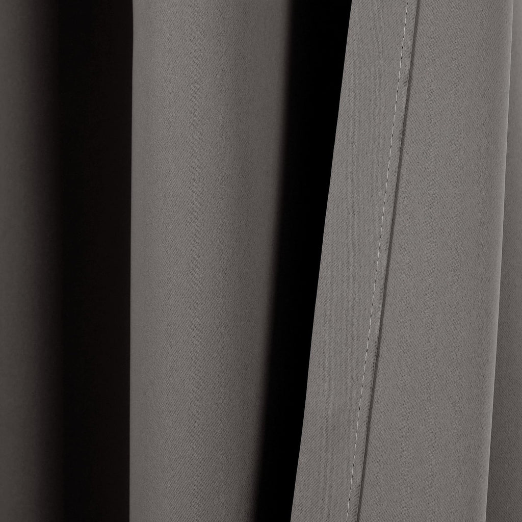 Energy Efficient Blackout Curtains, 52"W x 45"L, Dark Gray, 2 Panels