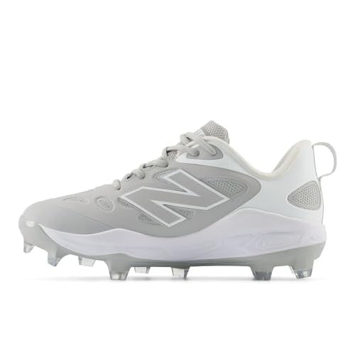 New Balance Women's Fresh Foam Velo V4 Softball Shoe 7.5 Raincloud/White