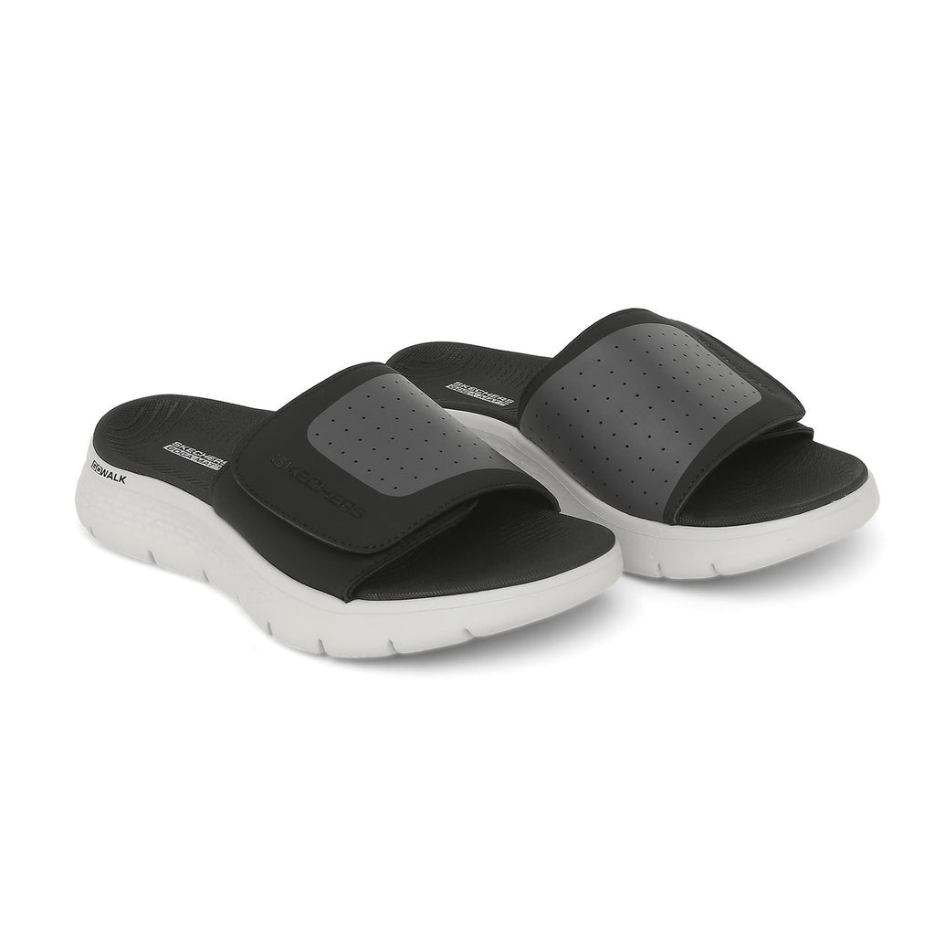 Skechers Men's Go Walk Flex Sandal-Sandbar, Black, 12