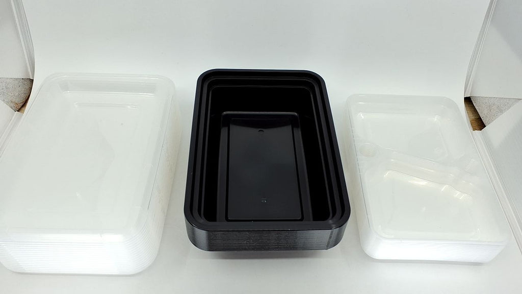 20 Pack Meal Prep Containers, 3 Compartment Bento Box, Microwave Safe