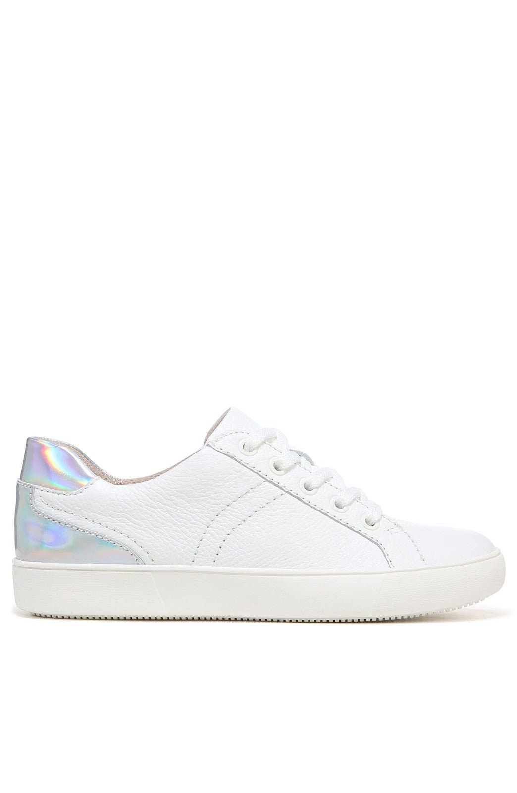 Naturalizer Morrison Women's Lace-Up Sneakers 7.5 M White Pebble Leather