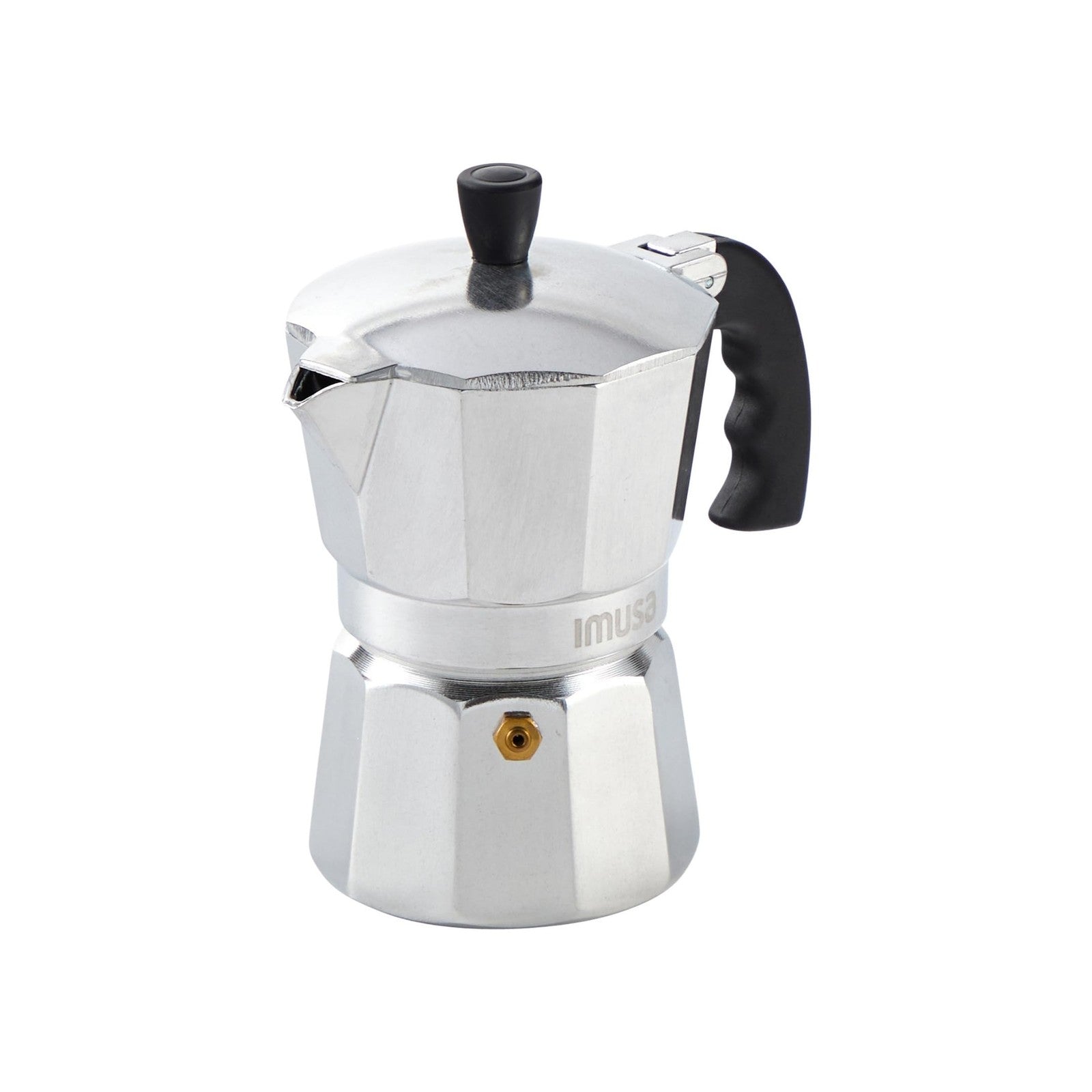 IMUSA 3-Cup Aluminum Espresso Stovetop Coffeemaker, Silver