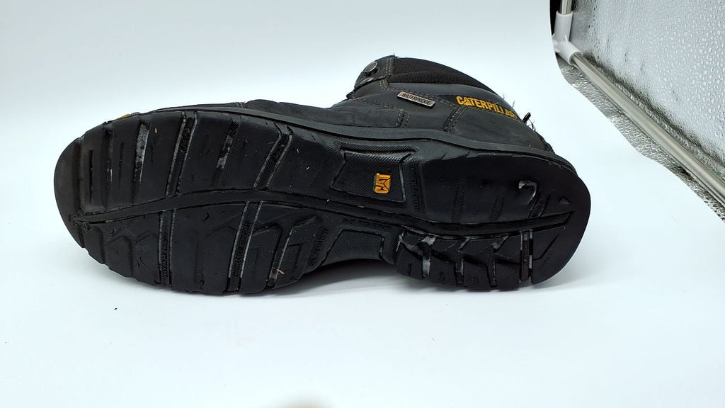 Cat Footwear Men's Threshold Waterproof Steel Toe, Black, 11.5 Wide