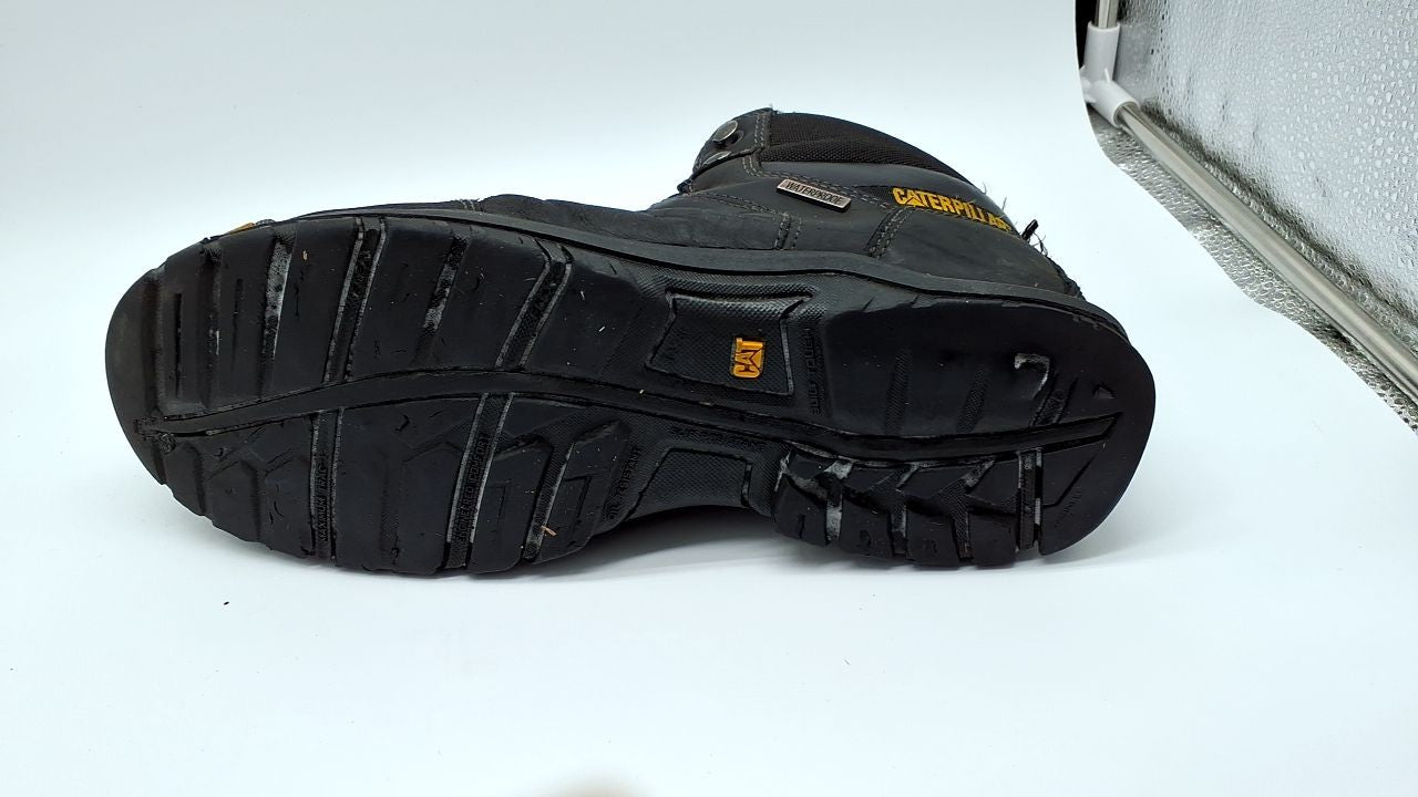 Cat Footwear Men's Threshold Waterproof Steel Toe, Black, 11.5 Wide