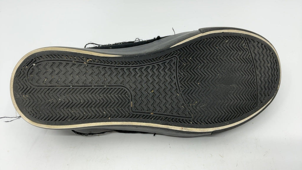 Slip-On Canvas Sneakers for Women, Size 8, Black, Fashionable Design