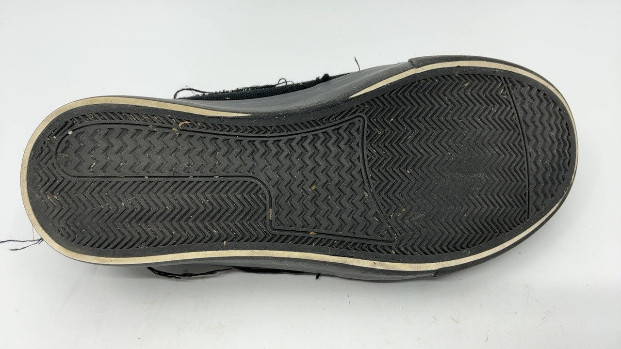 Slip-On Canvas Sneakers for Women, Size 8, Black, Fashionable Design