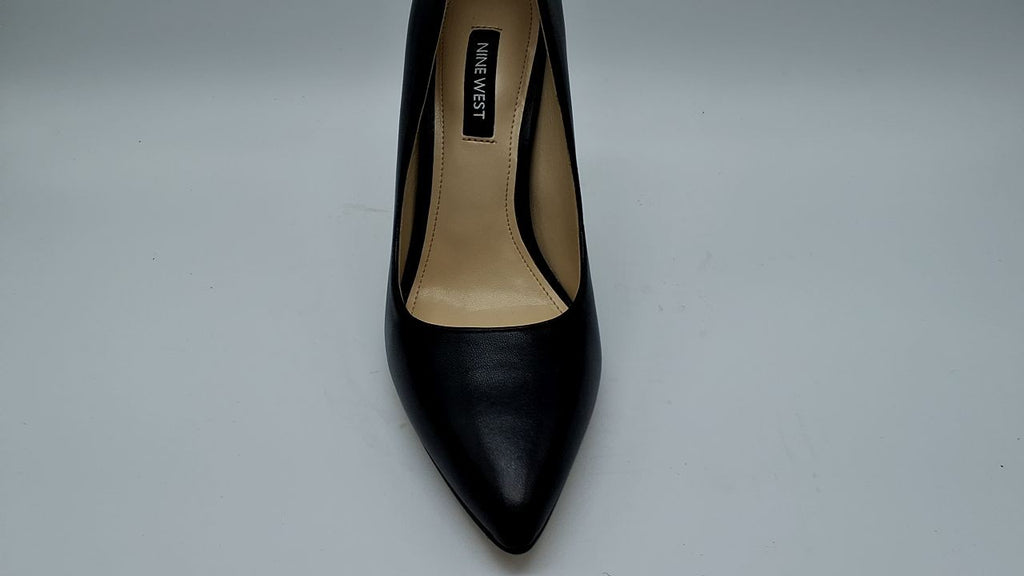 Nine West Women's Tatiana Pump, Black Leather, 6.5