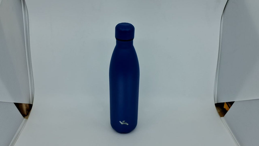 Konokyo 25oz Double Wall Stainless Steel Flask Water Bottle Blue