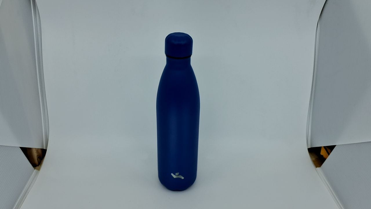Konokyo 25oz Double Wall Stainless Steel Flask Water Bottle Blue