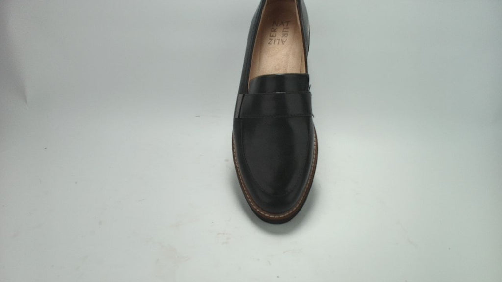 Naturalizer Womens Adaline Slip On Lightweight Loafer ,Black Leather, 8M
