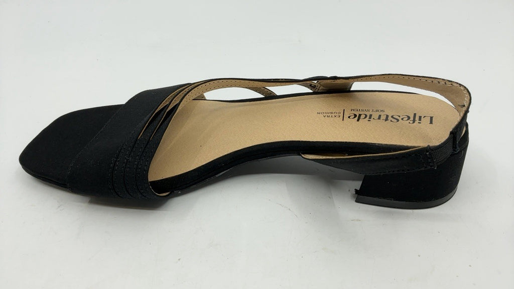 LifeStride Womens Joy 2 Strappy Sandal Black 9 W