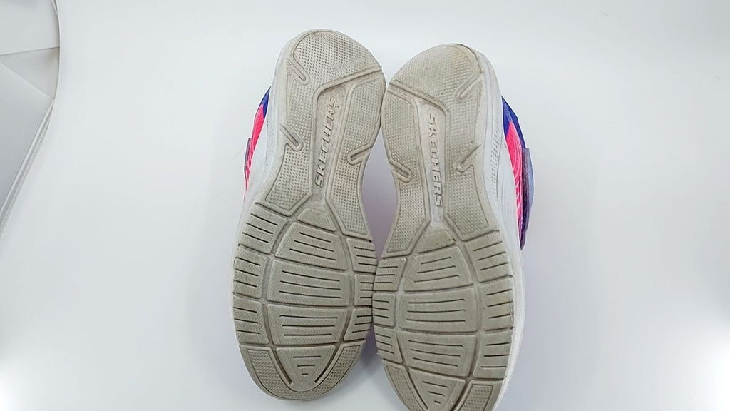 SKECHERS Kids Girls Microspec Advance Sneaker, Lavender/Neon Pink, 3 Little Kid