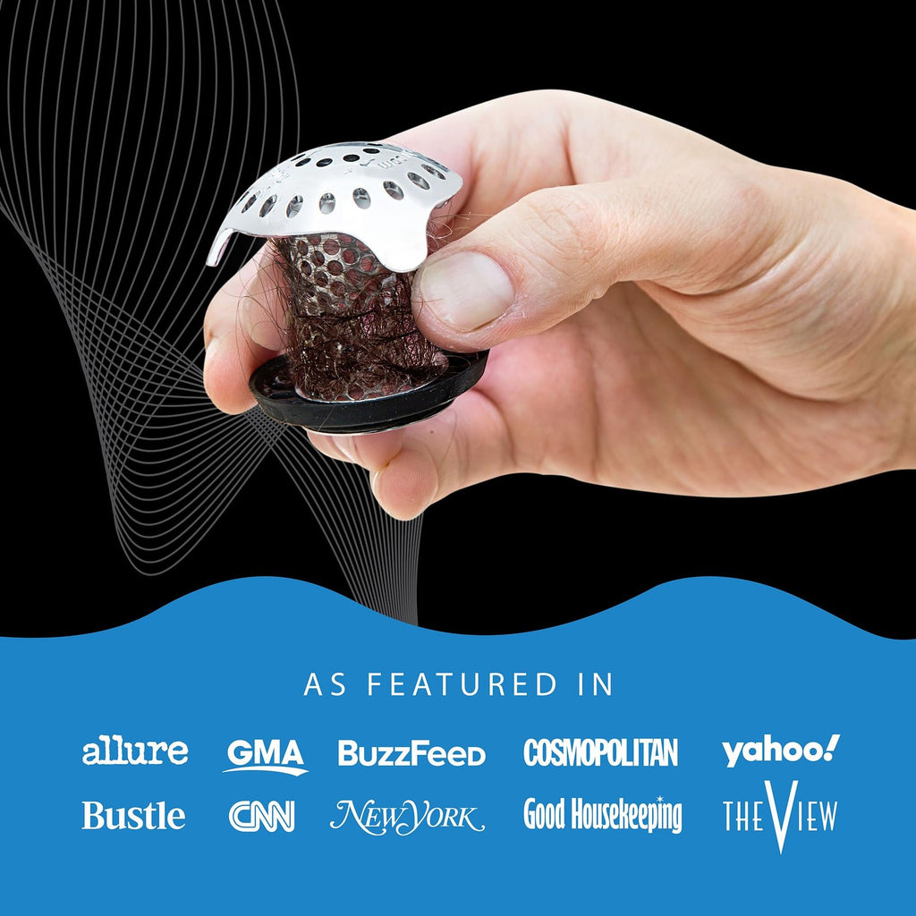 Stainless Steel TubShroom Ultra Bath Drain Strainer Hair Catcher 1-Pack