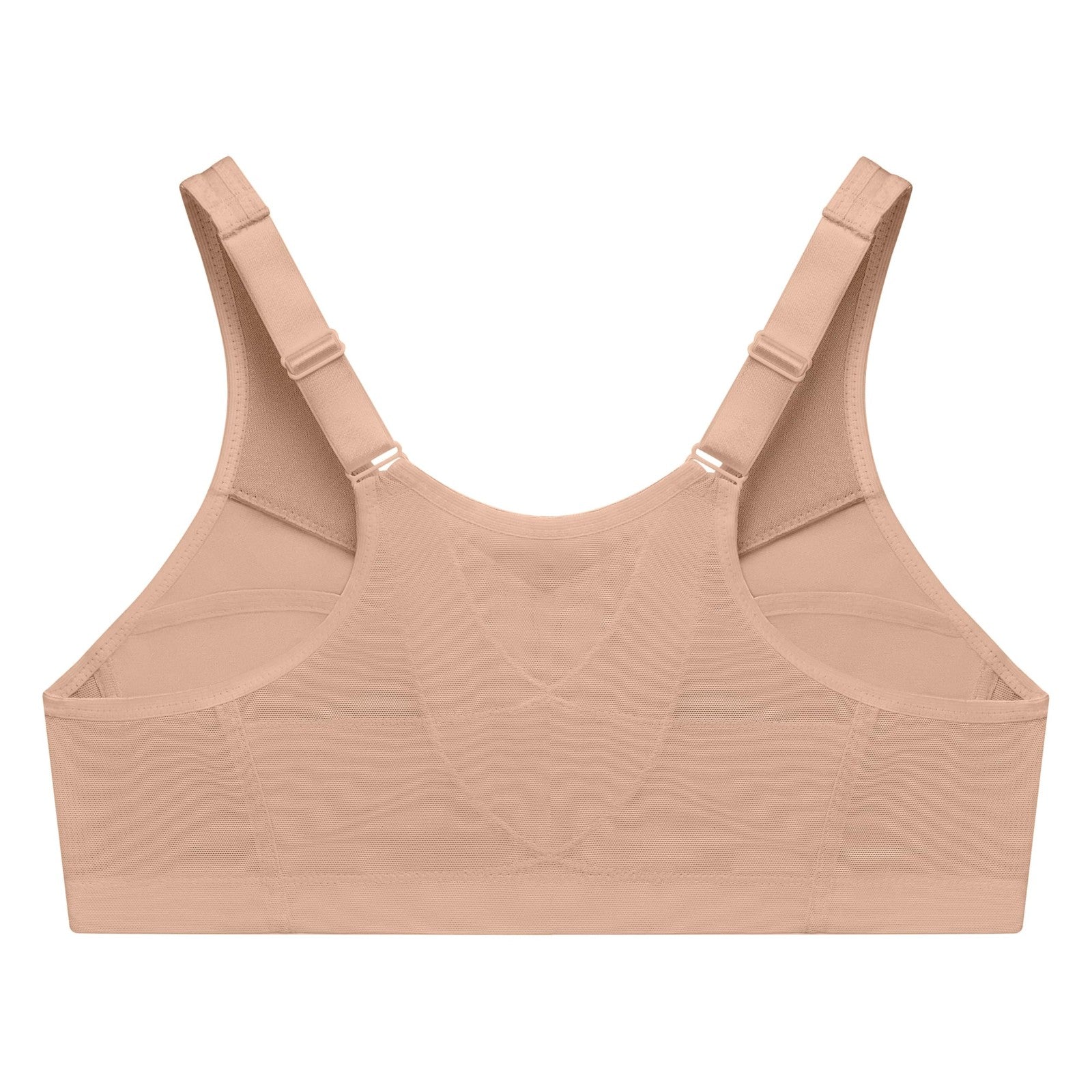 MagicLift Full Figure Bra 42F Wirefree Front Closure Café #1265