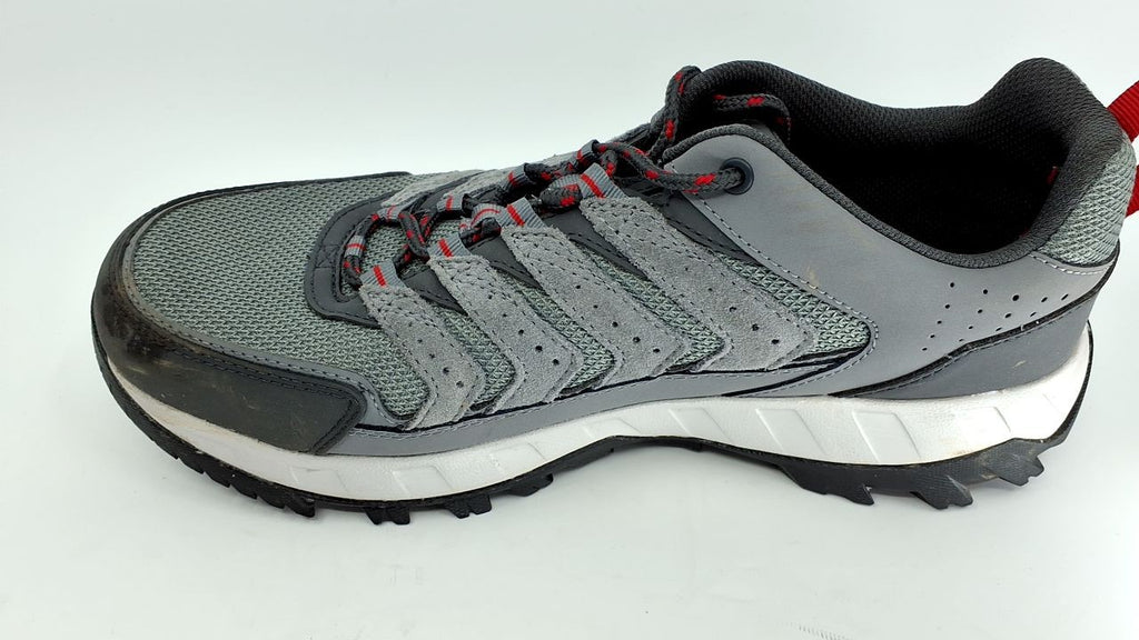 Columbia Men's Strata Trail Low, Titanium Grey Steel/Mountain Red, 10.5
