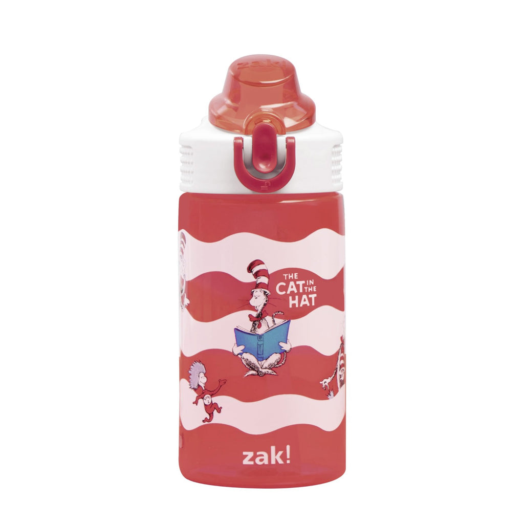 Kids Water Bottle 16oz - Dr. Seuss Cat In The Hat, Easy Clean & Durable