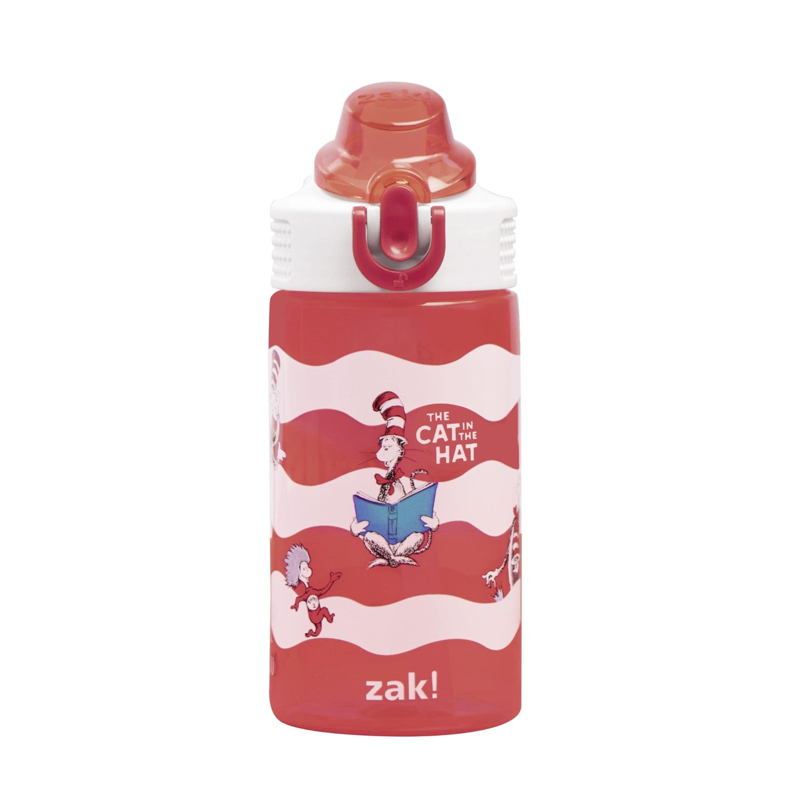 Kids Water Bottle 16oz - Dr. Seuss Cat In The Hat, Easy Clean & Durable