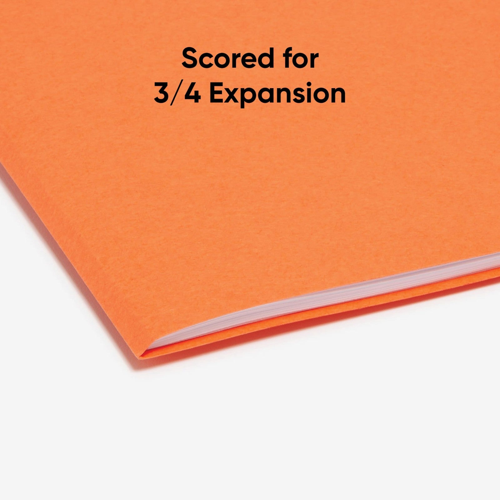 1/3-Cut Tab File Folders, Orange, Letter Size, 100 Count by Smead