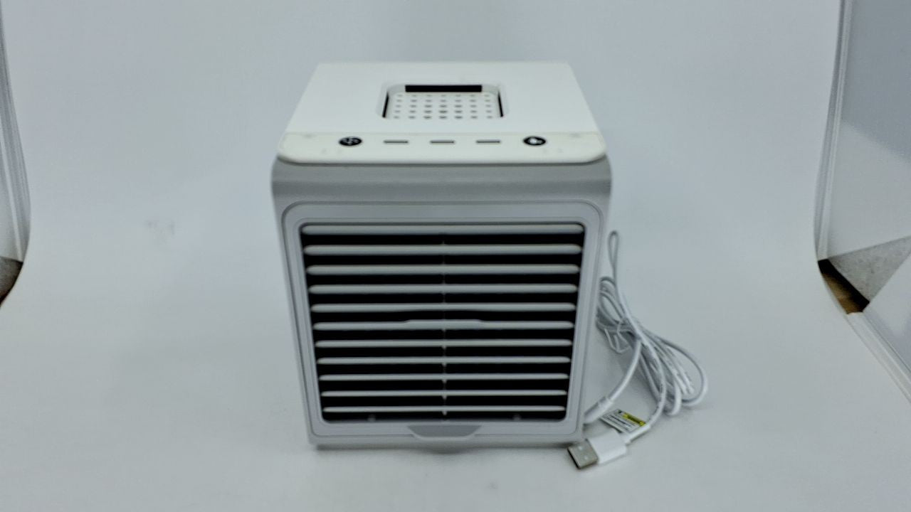 BIESQYA Portable Air Cooler, Black, 3 Speed USB Fan for Home & Office