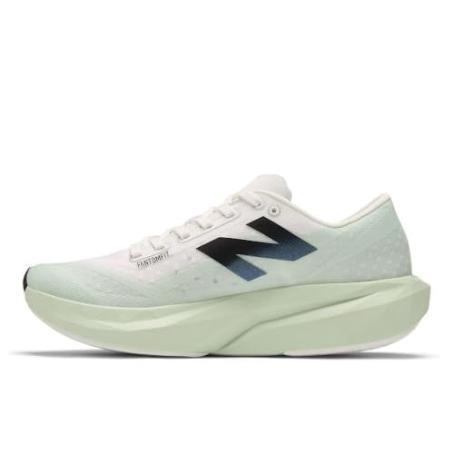 New Balance Women's FuelCell Rebel V4 Running Shoe, Clay Ash/White/Black, 9.5