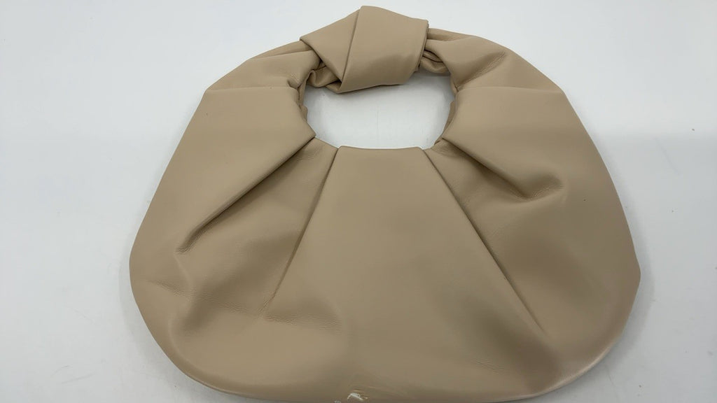 Trendy Apricot Faux Leather Evening Clutch Purse - Women's Hobo Bag