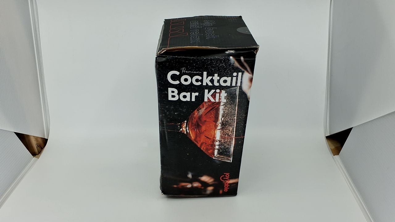 17-Piece Stainless Steel Cocktail Shaker Set w/ Recipe Book & More