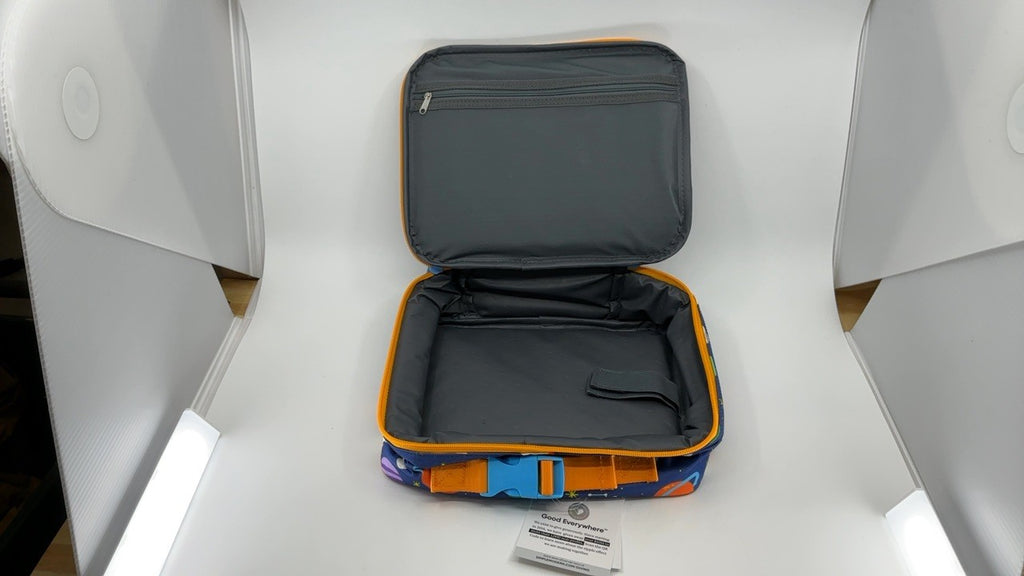 Toddler Lunch Box, Insulated, Outer Space, 4L, Exterior & Interior Pockets