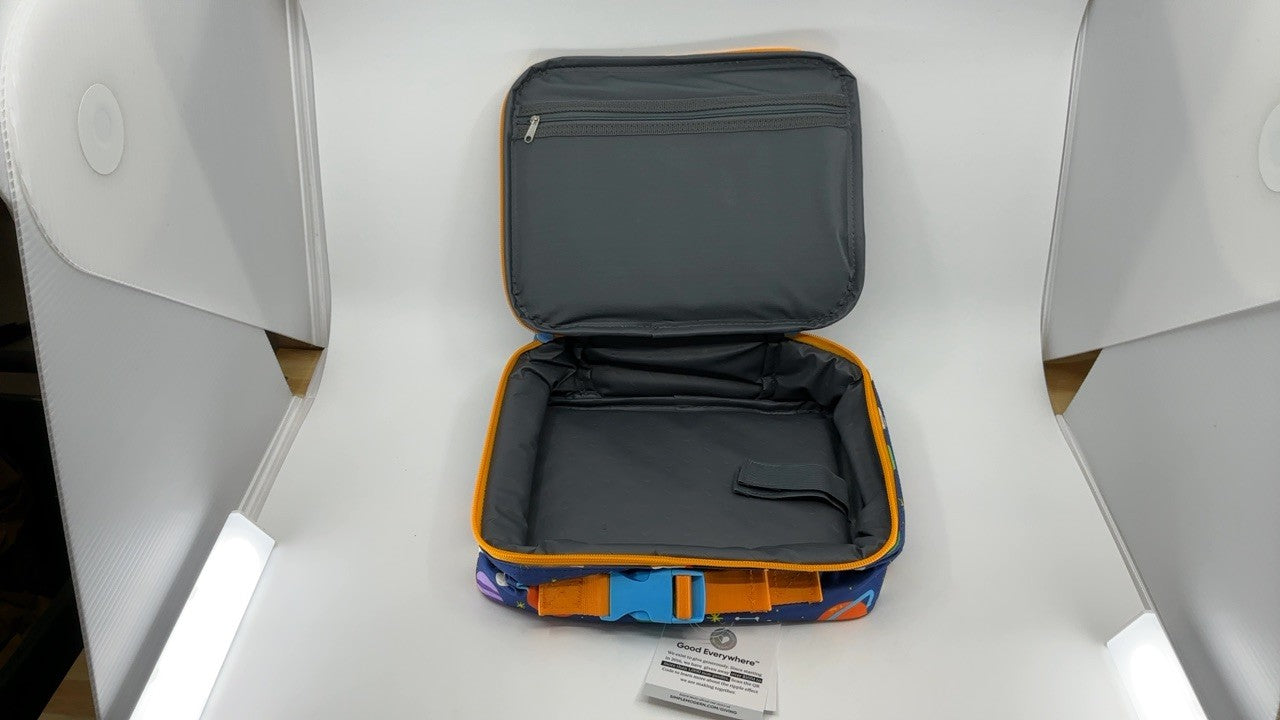 Toddler Lunch Box, Insulated, Outer Space, 4L, Exterior & Interior Pockets