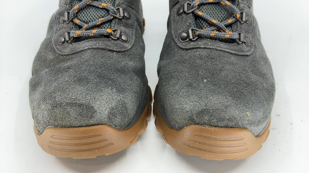Columbia Men's Newton Ridge Plus II Suede Boots 10.5 Dark Grey/Gold Amber