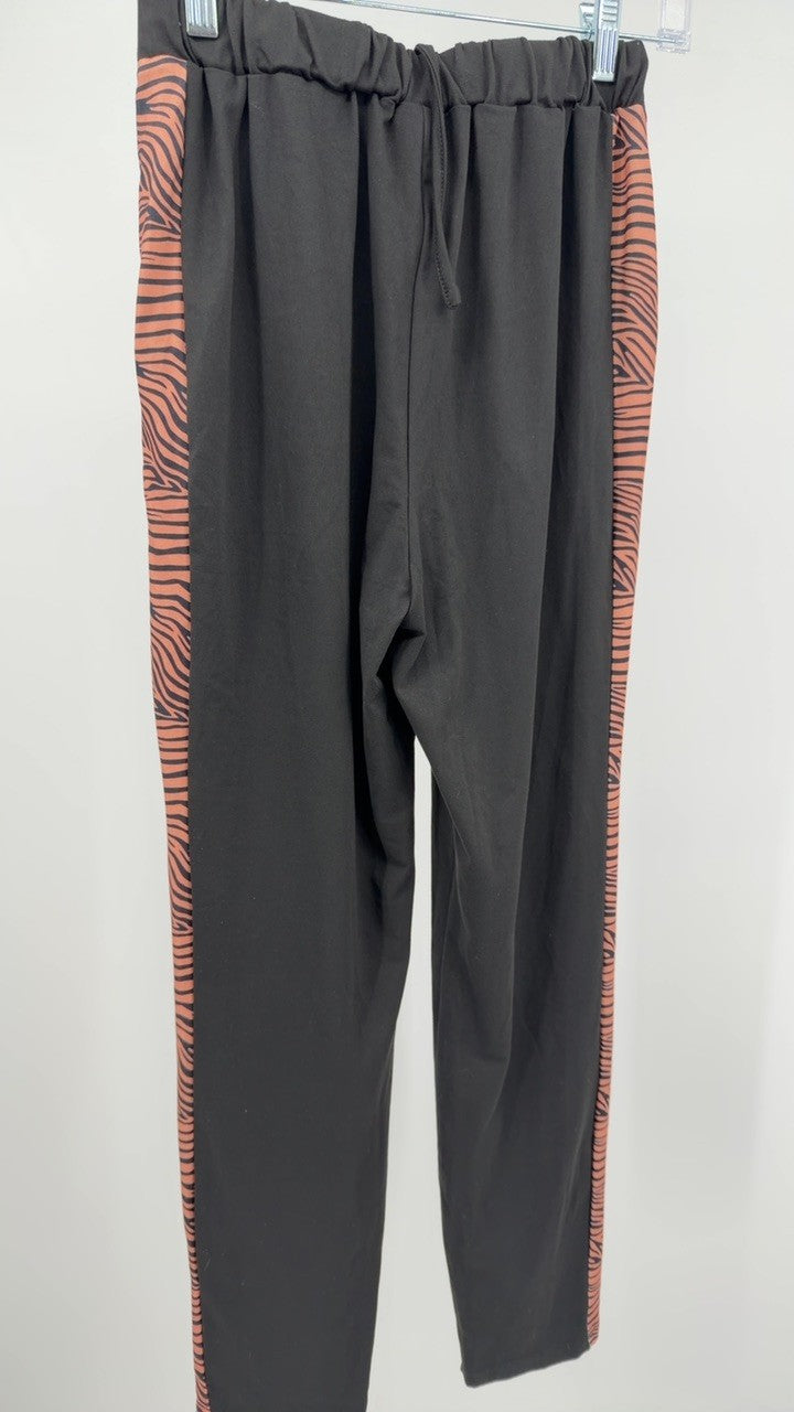 Zebra Print Top and Pants Set