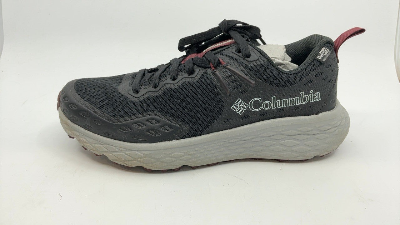 Columbia Women's Konos TRS Outdry Waterproof Shoe, Black/Deep Madeira, 7.5
