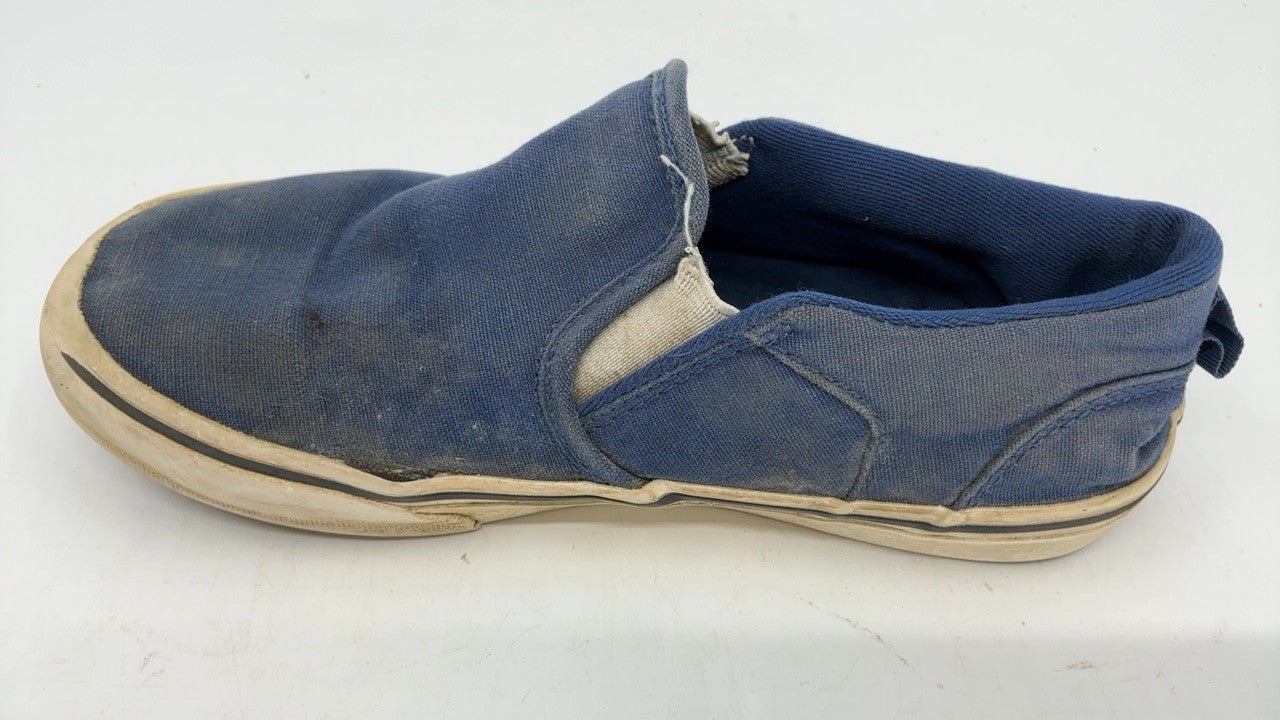 Kids' Vans Asher Slip-On Sneakers, Canvas, True Navy, Size 2