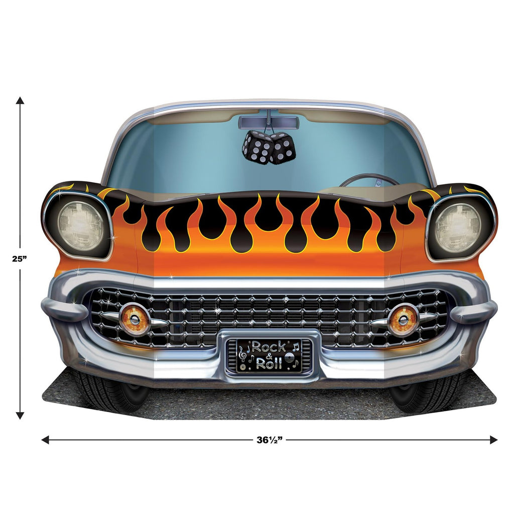 1950's Hot Rod Photo Prop 25x37 For 50's Theme Party Decor