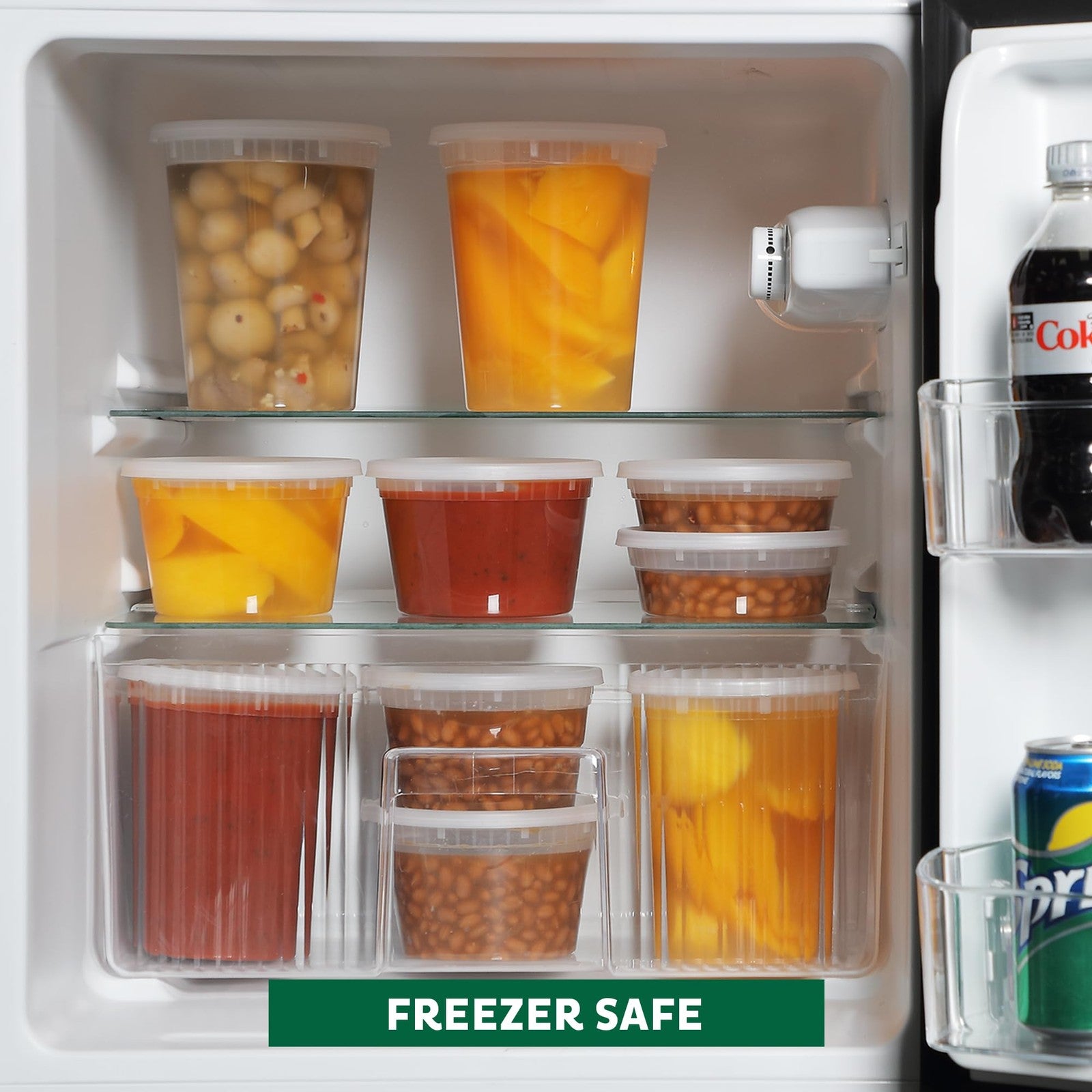 50-Pack 25 oz BPA Free Food Storage Containers w/ Lids - Leakproof & Stackable