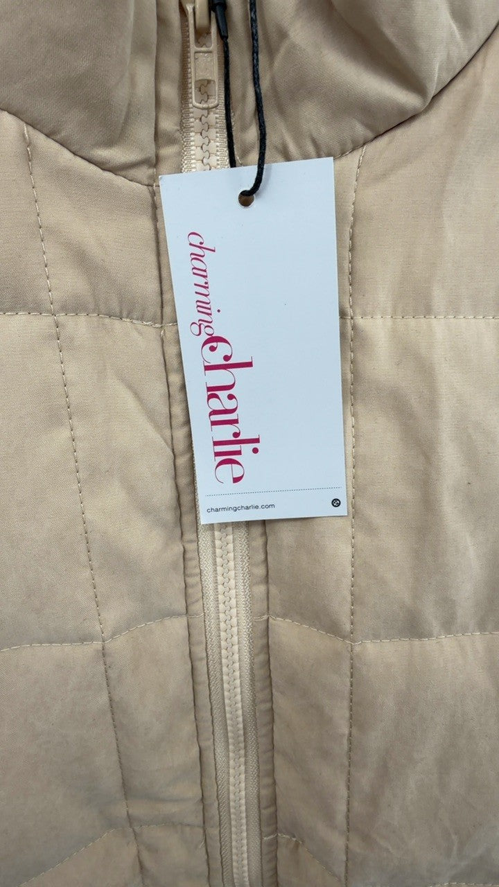 Full Size Zip Up Quilted Bomber Jacket Plus Size