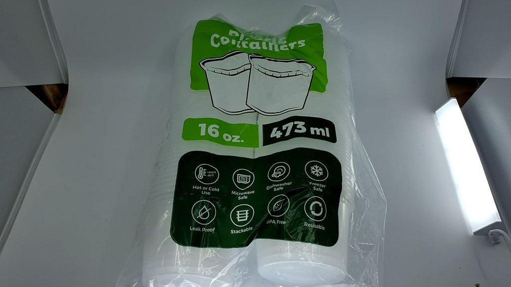 16 oz Deli Containers [50-Set] - BPA Free, Stackable, Microwave Safe