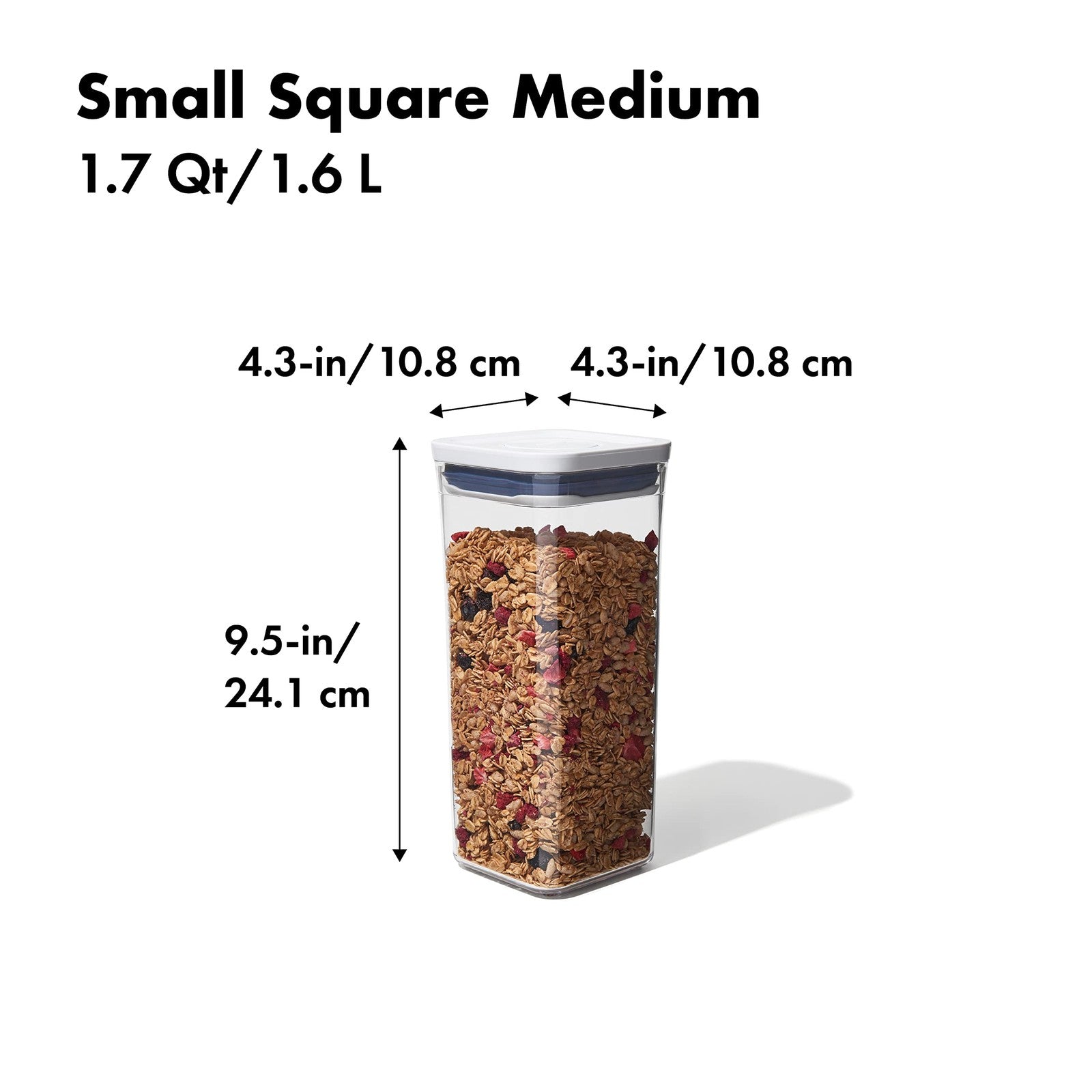 OXO POP Container 1.7 Qt - Airtight Food Storage for Kitchen Organization