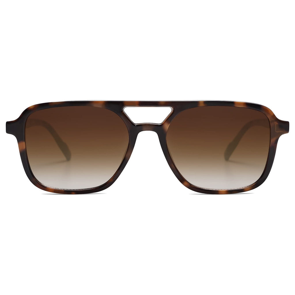 SOJOS SJ2202 Retro Aviator Sunglasses Tortoise Frame UV400 Protection