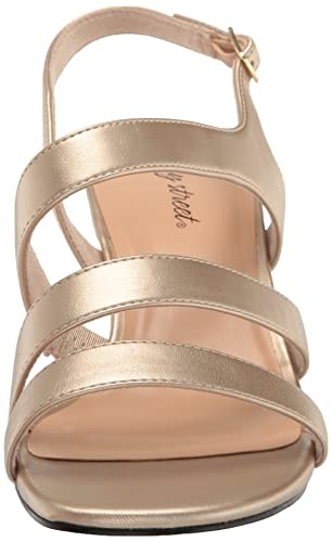 Easy Street Women's Como Heeled Sandal, Champagne, 10