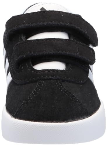 adidas Kids VL Court 3.0 Sneaker, Black/White/White, 10 US Unisex Toddler