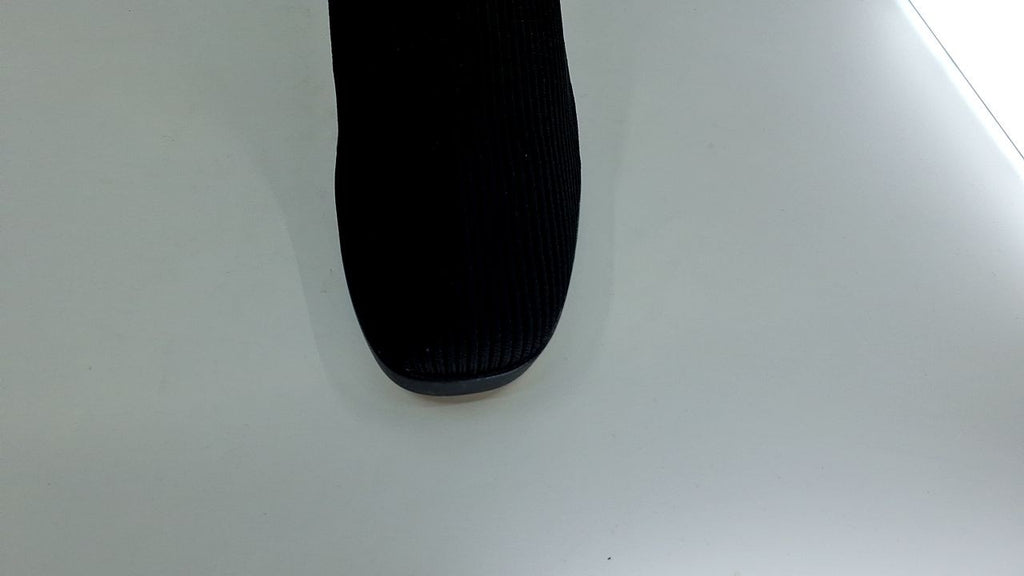 Cushionaire Black Stretch Boots, Comfortable Block Heel, Size 8 Wide