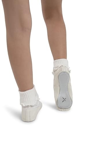 Daisy 205 Ballet Shoes by Capezio, White, Size 10.5 Little Kid