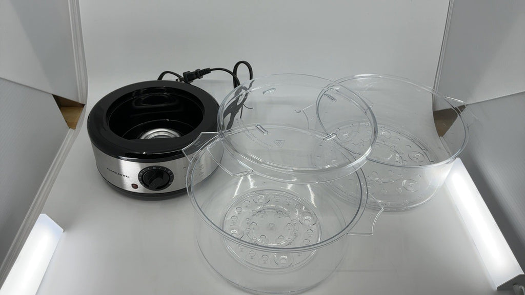 OVENTE 2-Tier Electric Food Steamer 5 Qt Stainless Steel 400W Silver FS62S