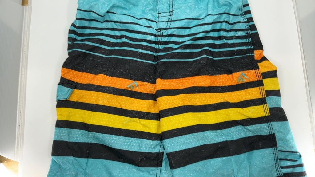 Kanu Surf Big Boys Echo Quick Dry Beach Swim Trunk, Echo Aqua, Large (14/16)