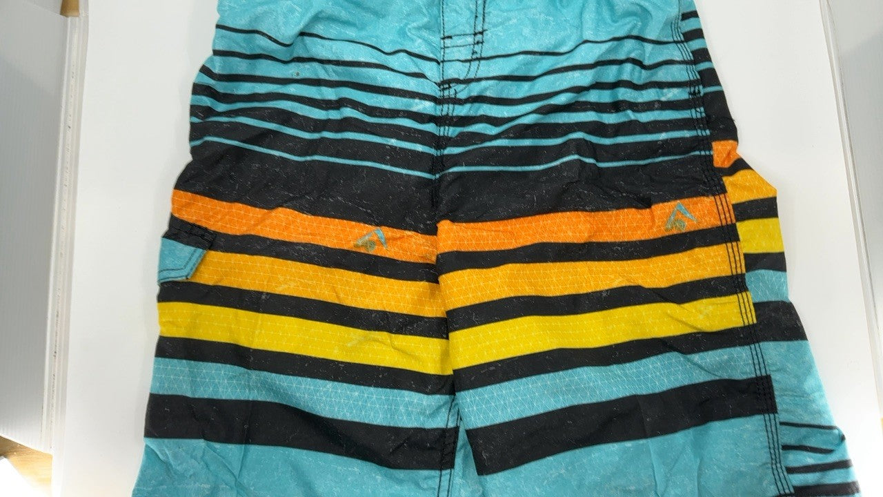 Kanu Surf Big Boys Echo Quick Dry Beach Swim Trunk, Echo Aqua, Large (14/16)